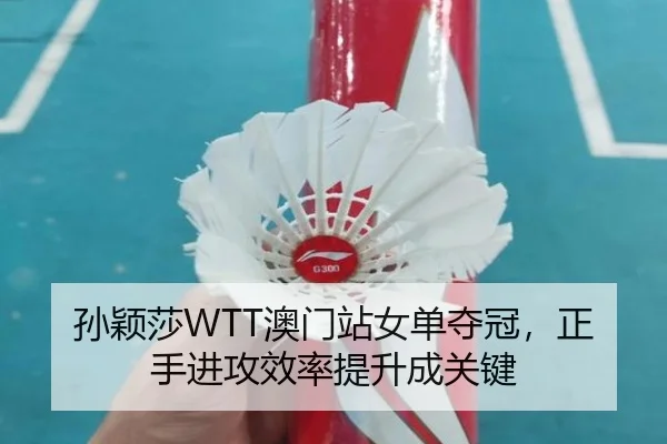 孙颖莎WTT澳门站女单夺冠，正手进攻效率提升成关键